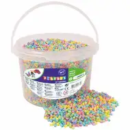 PlayBox: Zestaw pastelowych koralików do prasowania MIDI o średnicy 5 mm w wiaderku, 20 000 sztuk