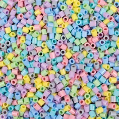 PlayBox: Zestaw pastelowych, prasowalnych koralików MIDI 5 mm w wiaderku, opakowanie 10 000 sztuk zdjęcie 2