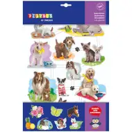 PlayBox: Zestaw różnych kreatywnych naklejek – 130 sztuk.