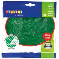 PlayBox: Zielone ciemne, prasowalne koraliki MIDI 5 mm, opakowanie 6000 sztuk
