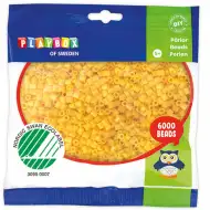 PlayBox: Żółte koraliki do prasowania MIDI 5 mm, opakowanie 6000 sztuk