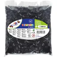 PlayBox: czarne koraliki prasowalne 9 mm XL MAXI, 1000 sztuk w opakowaniu