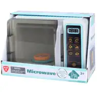 Playgo: Kuchenka mikrofalowa ze światłem, dźwiękiem i ruchomymi elementami 25x12x17cm