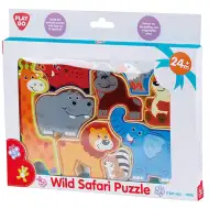 Playgo: Puzzle kształtów dzikich zwierząt