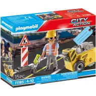 Playmobil: City Action Budowa dróg z piłą do betonu (71185)