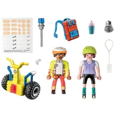 Playmobil: Zestaw startowy - Akcja ratunkowa na segwayu (71257) zdjęcie 2