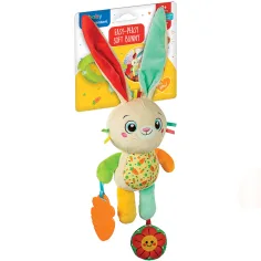 Pluszowy króliczek do zabrania w podróż z gryzakiem - Clementoni