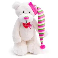 Pluszowy miś Theodor w białym kolorze, 35 cm - Lumpin