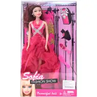 Podróżująca lalka Sofia Fashion Show z dodatkowym strojem i walizką w 2 wariantach