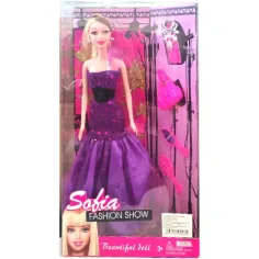 Podróżująca lalka Sofia Fashion Show z dodatkowym strojem i walizką w 2 wariantach zdjęcie 4