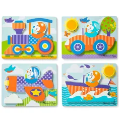 Pojazdy drewniane gigantyczne puzzle - Melissa & Doug zdjęcie 2
