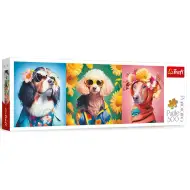 Pokaz mody dla psów panorama puzzle 500 elementów - Trefl