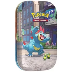 Pokémon TCG: Lumiose City Mini Tin — kolekcjonerski zestaw kart w metalowym pudełku, różne warianty, 1 szt. zdjęcie 3