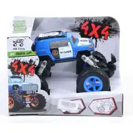 Policyjny sprężynowy terenowy samochód 4x4.