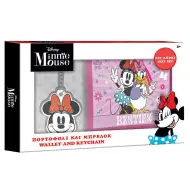Portfelik Minnie Mouse z breloczkiem na klucze w zestawie prezentowym