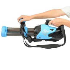 Power Popper Gun: Trójstrzałowy pistolet na piankowe kulki, 55 cm zdjęcie 6