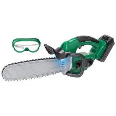 PowerTool elektryczna piła łańcuchowa z okularami ochronnymi dla dzieci zdjęcie 2