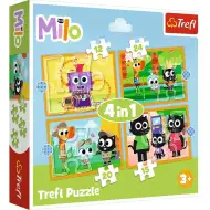 Poznaj Milotę i jej przyjaciół 4w1 zestaw puzzli - Trefl