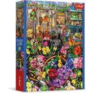 Praca w ogrodzie 2x500-elementowe puzzle - Trefl
