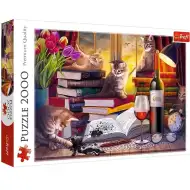 Premiumowe puzzle 2000 elementów "Macskaest" - Trefl