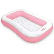 Prostokątny różowy basen dla dzieci 166x100x25 cm – Intex