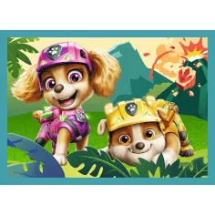 Psi Patrol – Przygody na Wyspie Dinozaurów, zestaw puzzli 4 w 1 - Trefl zdjęcie 2