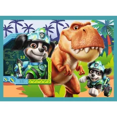 Psi Patrol – Przygody na Wyspie Dinozaurów, zestaw puzzli 4 w 1 - Trefl zdjęcie 4