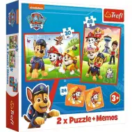 Psi Patrol 2 w 1 puzzle i gra pamięciowa - Trefl