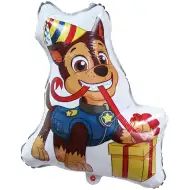 Psi Patrol: Chase z prezentem, balon foliowy urodzinowy 60 cm