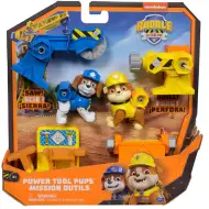 Psi Patrol: Rubble i jego ekipa Wheeler oraz pieski Rubble z narzędziami - Spin Master