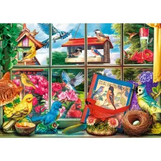 Ptaki za oknem 1000-elementowe puzzle Premium Plus Quality - Trefl zdjęcie 2
