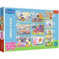 Puzzle 10 w 1 Świnka Peppa - Trefl