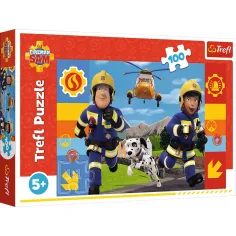 Puzzle 100 elementów - Strażak Sam - Trefl