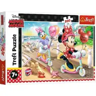 Puzzle 200 elementów - Daisy i Minnie na plaży - Trefl
