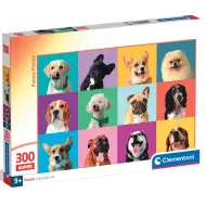 Puzzle 300 elementów z wesołymi psimi pyszczkami - Clementoni