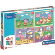 Puzzle 4 w 1 Peppa Pig 12-16-20-24 elementów - Clementoni