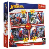 Puzzle 4 w 1 Spider-Man 70-54-48-35 elementów - Trefl