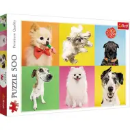 Puzzle 500 elementów z psami - Trefl