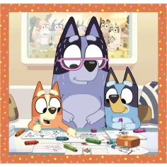 Puzzle Bluey Super Color 3×48 elementów - Clementoni zdjęcie 4