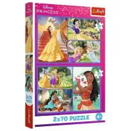 Puzzle Disney Księżniczki 2x70 elementów - Trefl