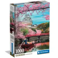 Puzzle HQC 1000 elementów z zamkiem Himeji wiosną - Clementoni