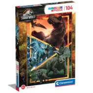 Puzzle Jurassic World dinozaury Supercolor 104 elementy - Clementoni