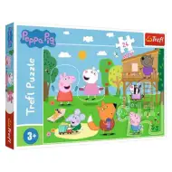 Puzzle Maxi 24 elementów Peppa Pig Zabawa na trawie - Trefl