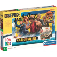 Puzzle Supercolor One Piece – Załoga, 104 elementy – Clementoni
