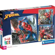 Puzzle Supercolor Spider-Man 3x48 elementów - Clementoni