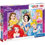Puzzle Supercolor z księżniczkami Disneya, 180 elementów – Clementoni