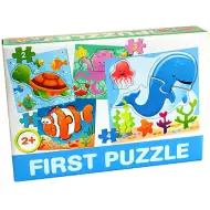 Puzzle dla dzieci z motywem morskich zwierząt - D-Toys