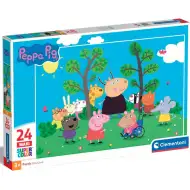 Puzzle maxi supercolor 24 elementów Peppa Pig i przyjaciele - Clementoni