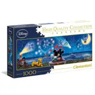 Puzzle panoramiczne 1000 elementów Mickey &amp; Minnie Mouse - Clementoni