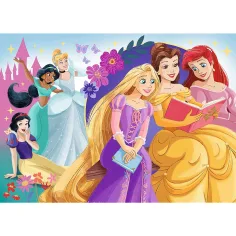 Puzzle z brokatem z księżniczkami Disneya, 100 elementów - Trefl zdjęcie 2